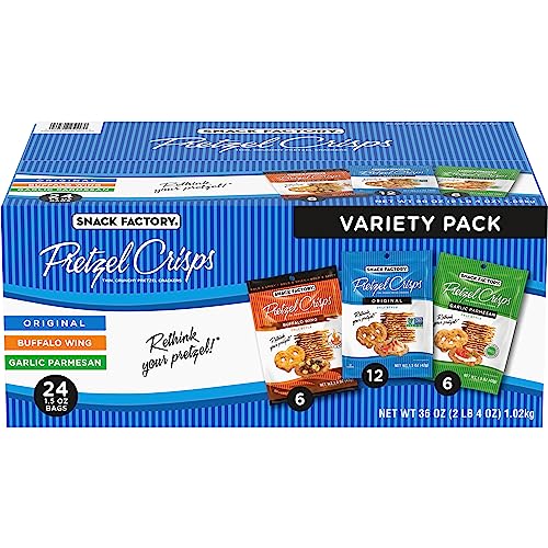 Pretzel Crisps, Non-GMO, 7.2 oz Resealable Bag (Pack of 3) D49486