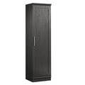 Engineered Wood Single Door Pantry in Raven Oak Finish F855338