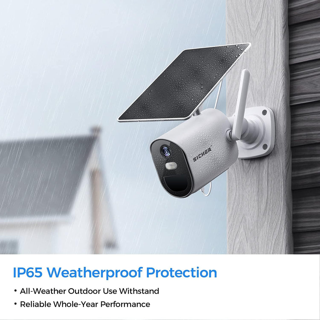 Wi-Fi Solar Rechargeable Battery Wireless Security Camera B138