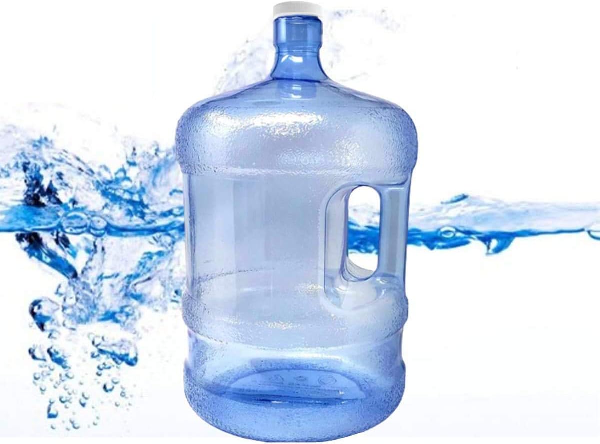 Blue 5 Gallon Reusable Plastic Water Bottle Jug X5643