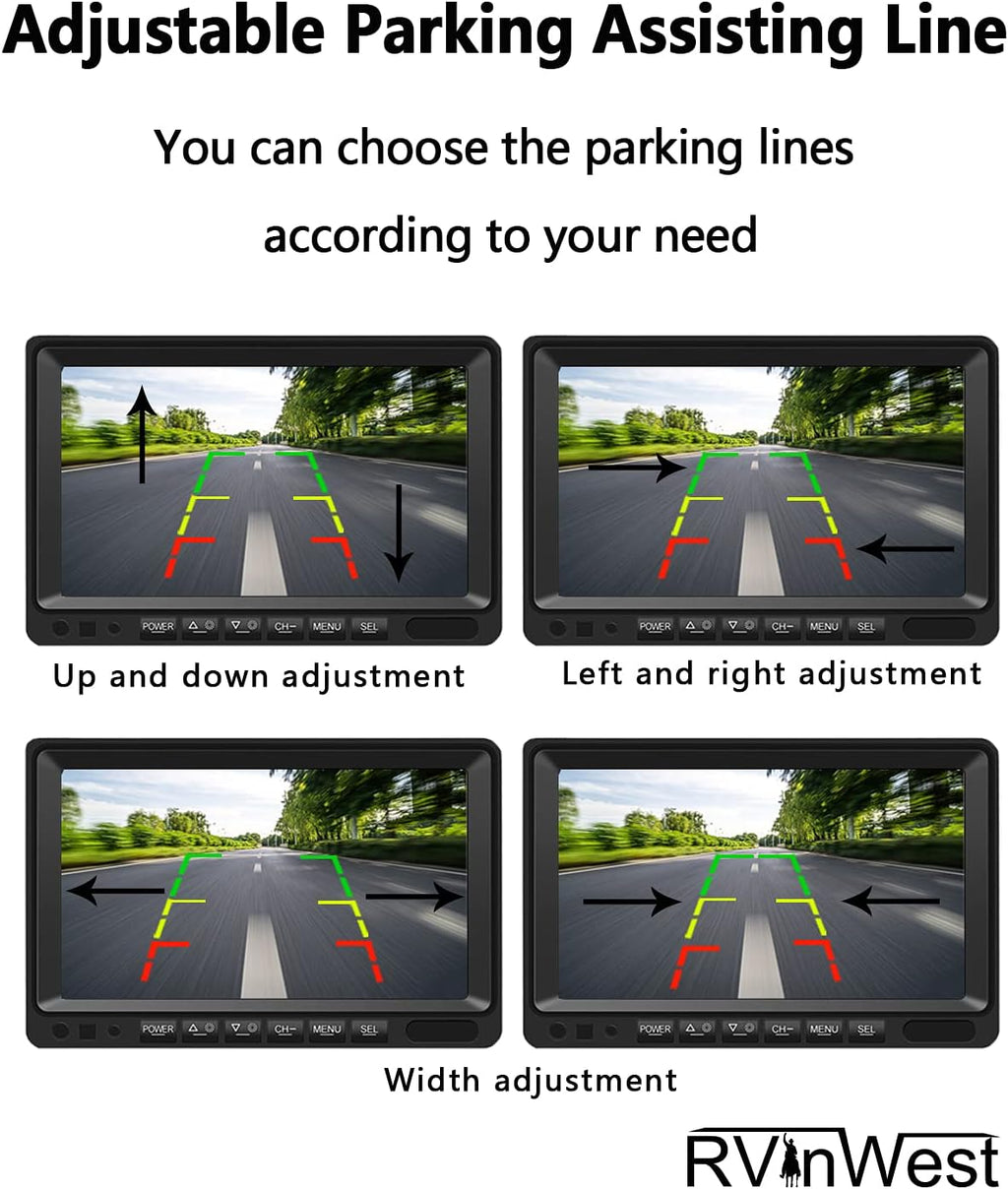 Wireless Backup Camera with 7 DVR HD Monitor D717992