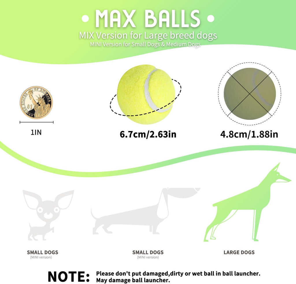 Automatic Ball Thrower for Dogs with 3 Tennis Balls R837001