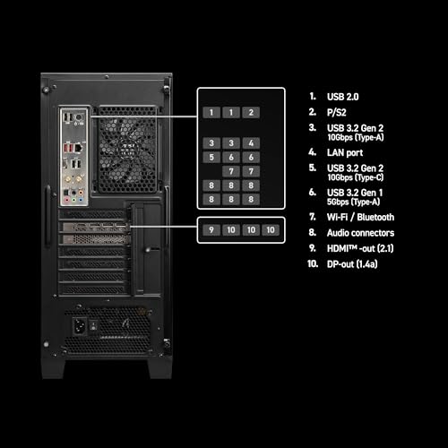 AMD R7-8700F GeForce RTX 5070 32GB DDR5 2TB m.2 NVMe SSD Windows 11 Home Gaming Desktop K774