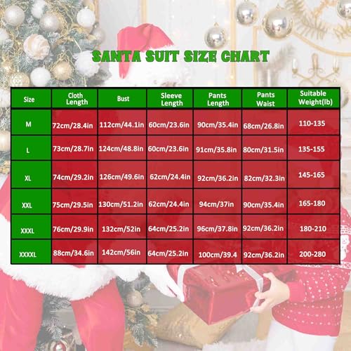 11 Pc Santa Claus Costume Suit H502