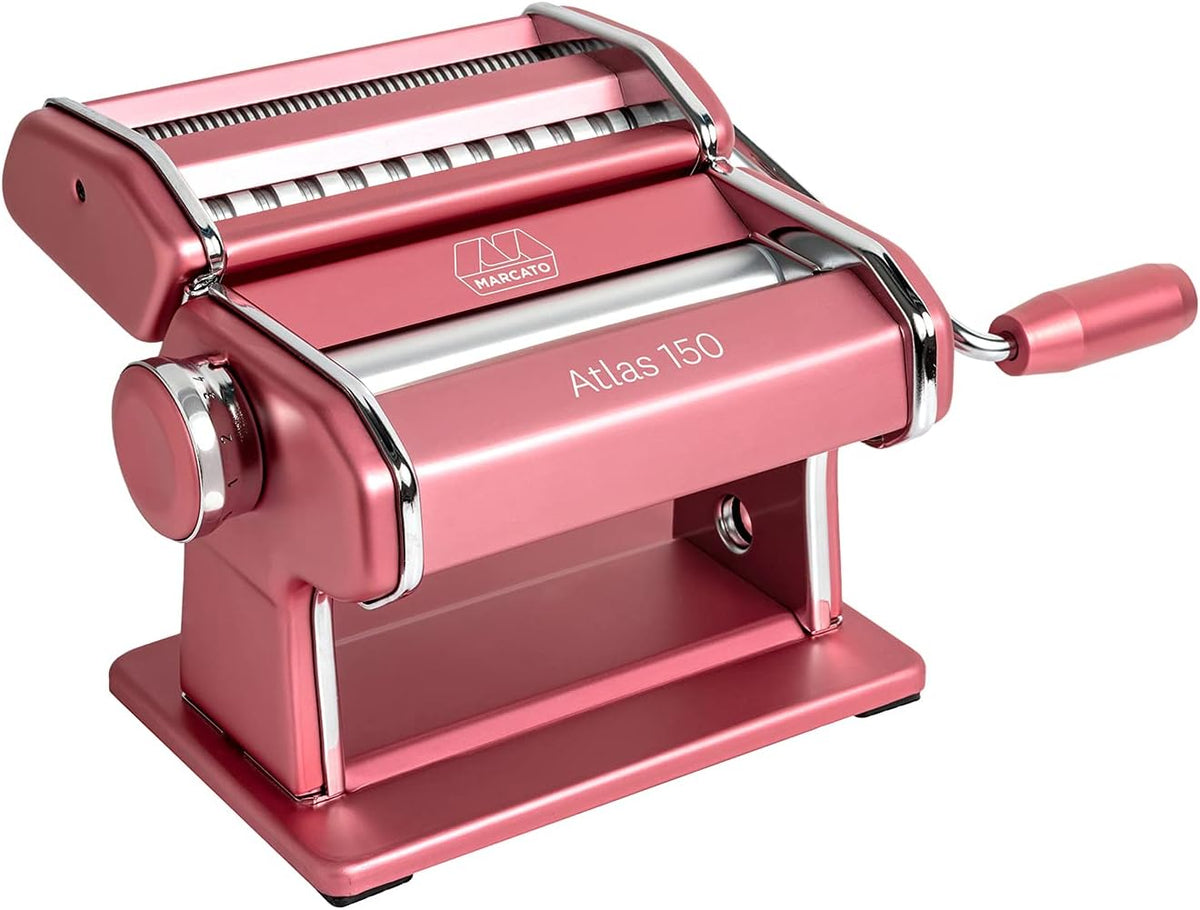Red Pasta Machine with Pasta Cutter and Hand Crank U919265