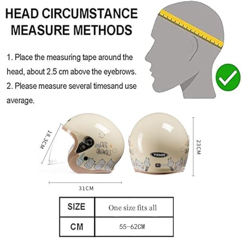 German Style Half Helmet with Visor K2308
