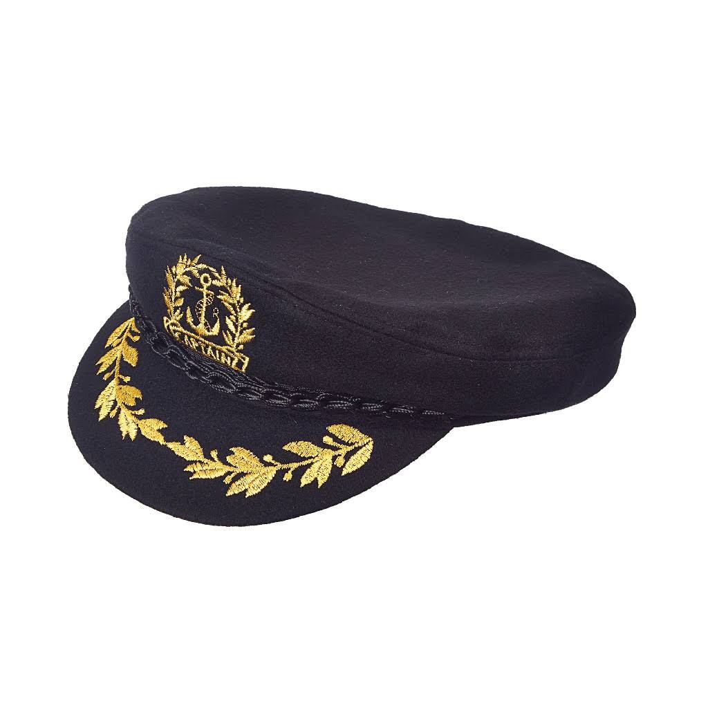 Black Wool Cap N2339