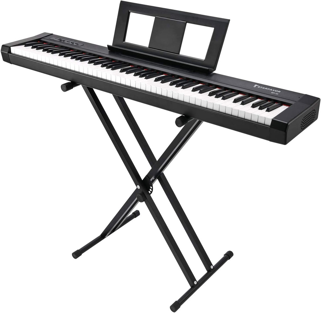 88 Key Digital Piano with Semi Weighted Keys and Dual 30W Speakers G147269