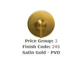 High Box Flange Satin Gold M648