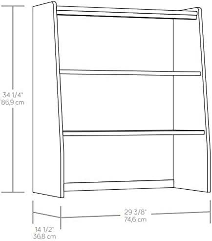 29.4 Wooden Library Hutch in Jet Acacia Z1543