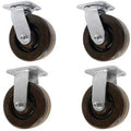 4 X 2 High Temperature Phenolic Wheel, 2 Swivel & 2 Rigid, 2,400 LBS Capacity Per Set of 4 I8339