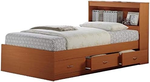 Twin Captain Storage Bed with 3 Drawers in Black G133