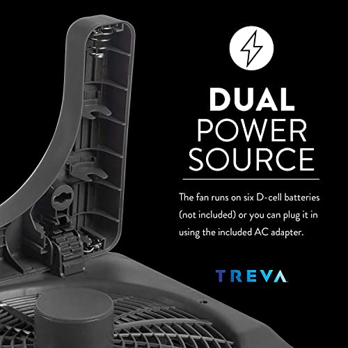 10-Inch Portable Battery Fan, 2 Speed Y410868
