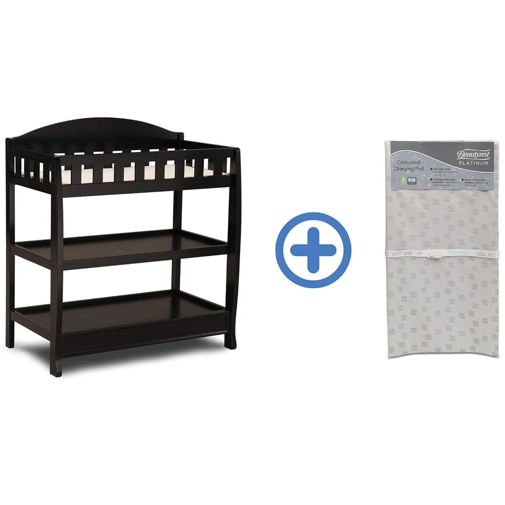 White Infant Changing Table with Pad Q9508