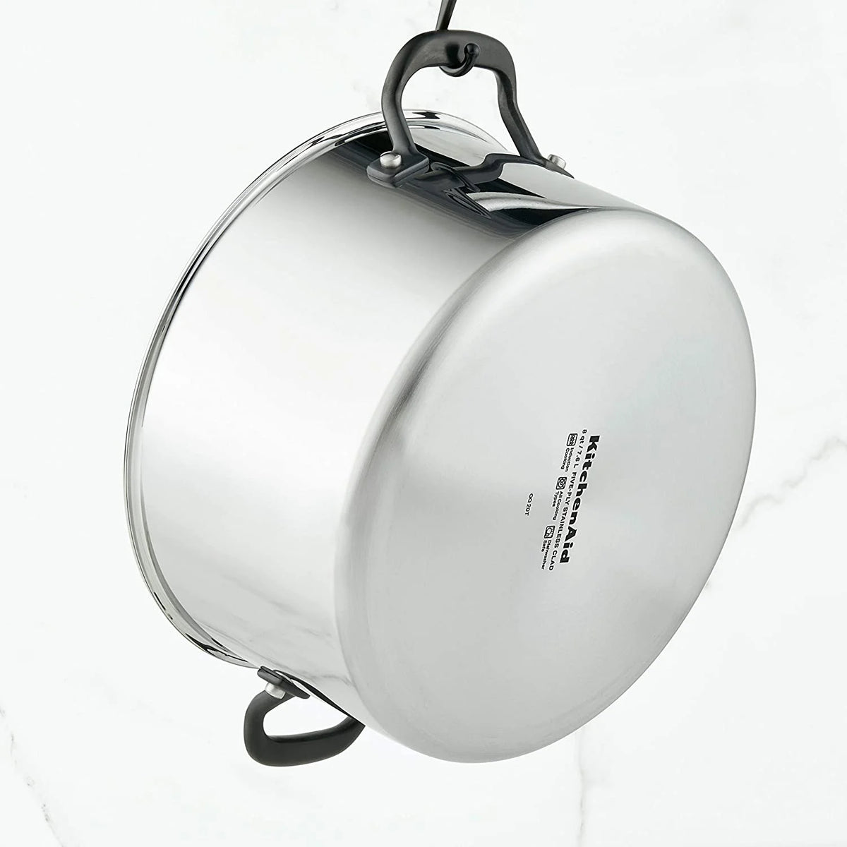 5-Ply Clad Stainless Steel Stock Pot with Lid, 8 Quart G875