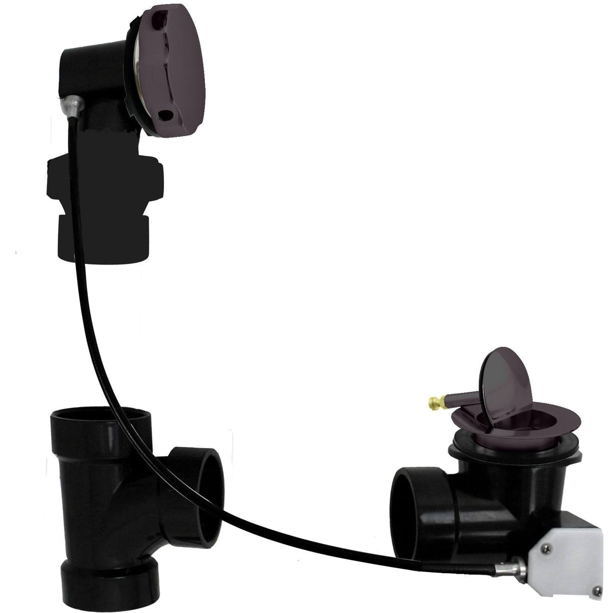 Oil Rubbed Bronze Cable Drive Bath Waste A68617