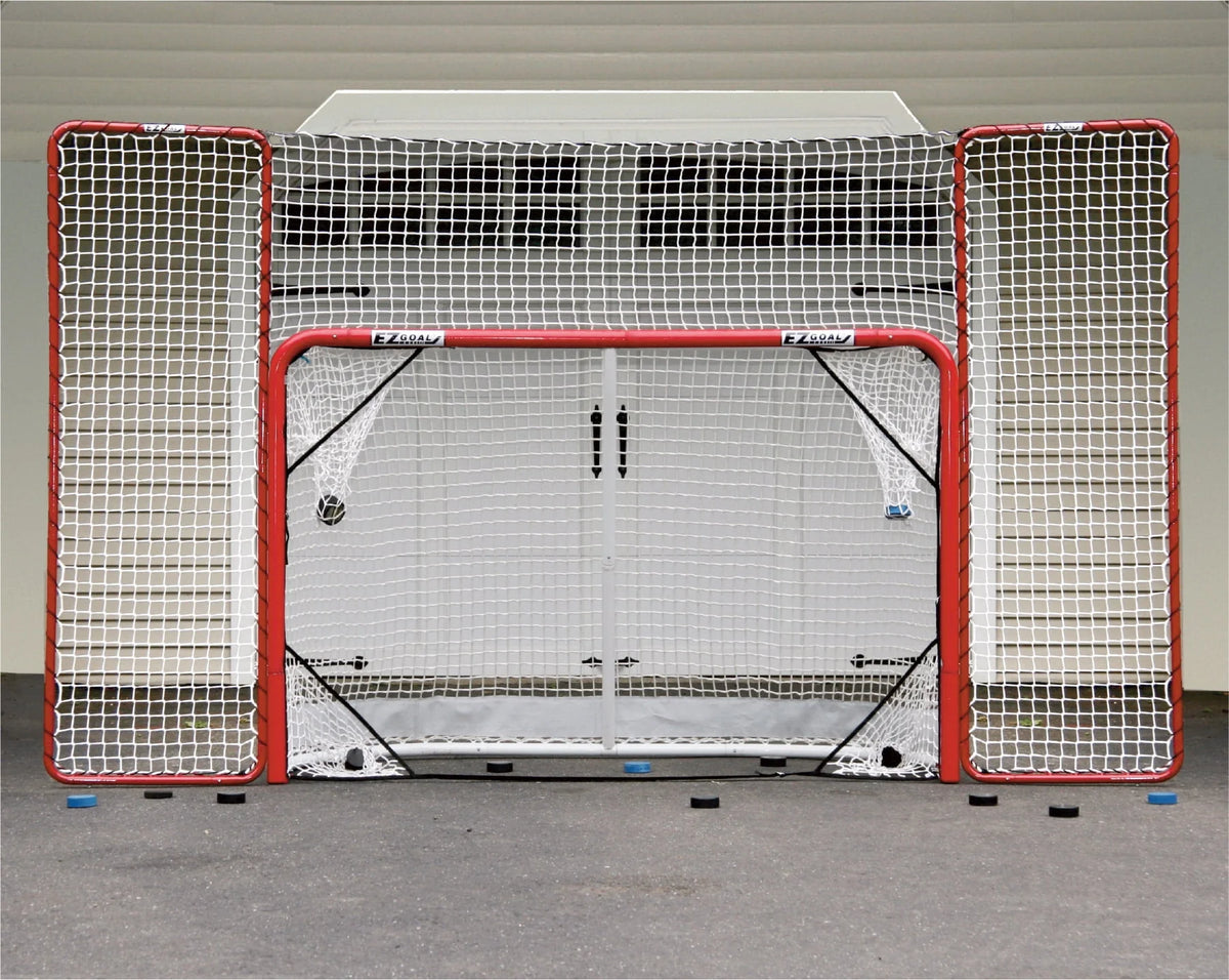 Folding Hockey Goal with Backstop and 4 Targets E1648