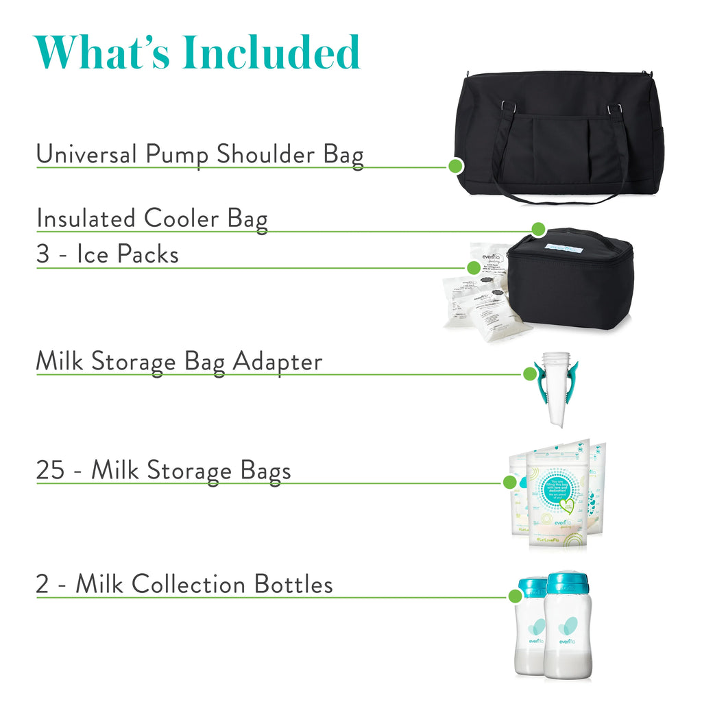 Breast Pump Accessories, Milk Storage Bags, Collection Bottles, Adapters, Ice Packs and Cooler A7639