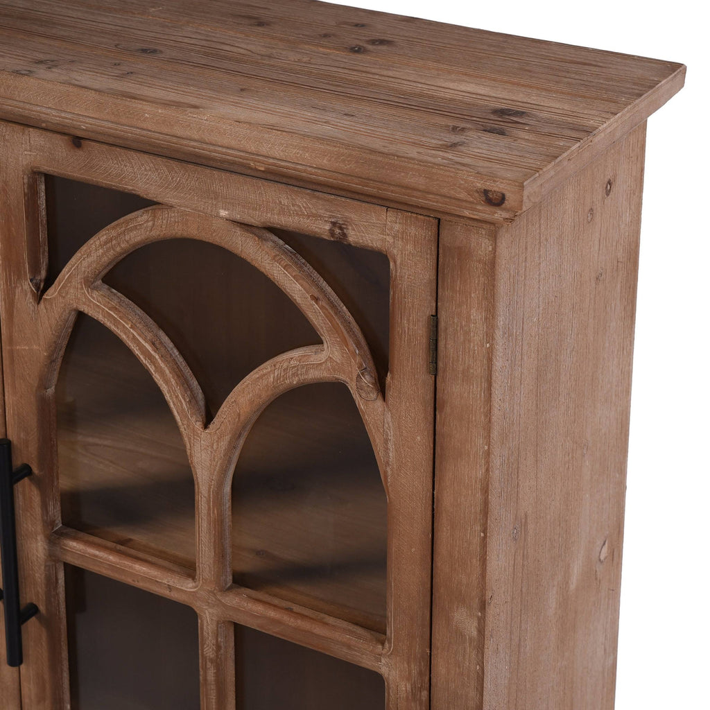 Light Pine Black Cabinet V81167
