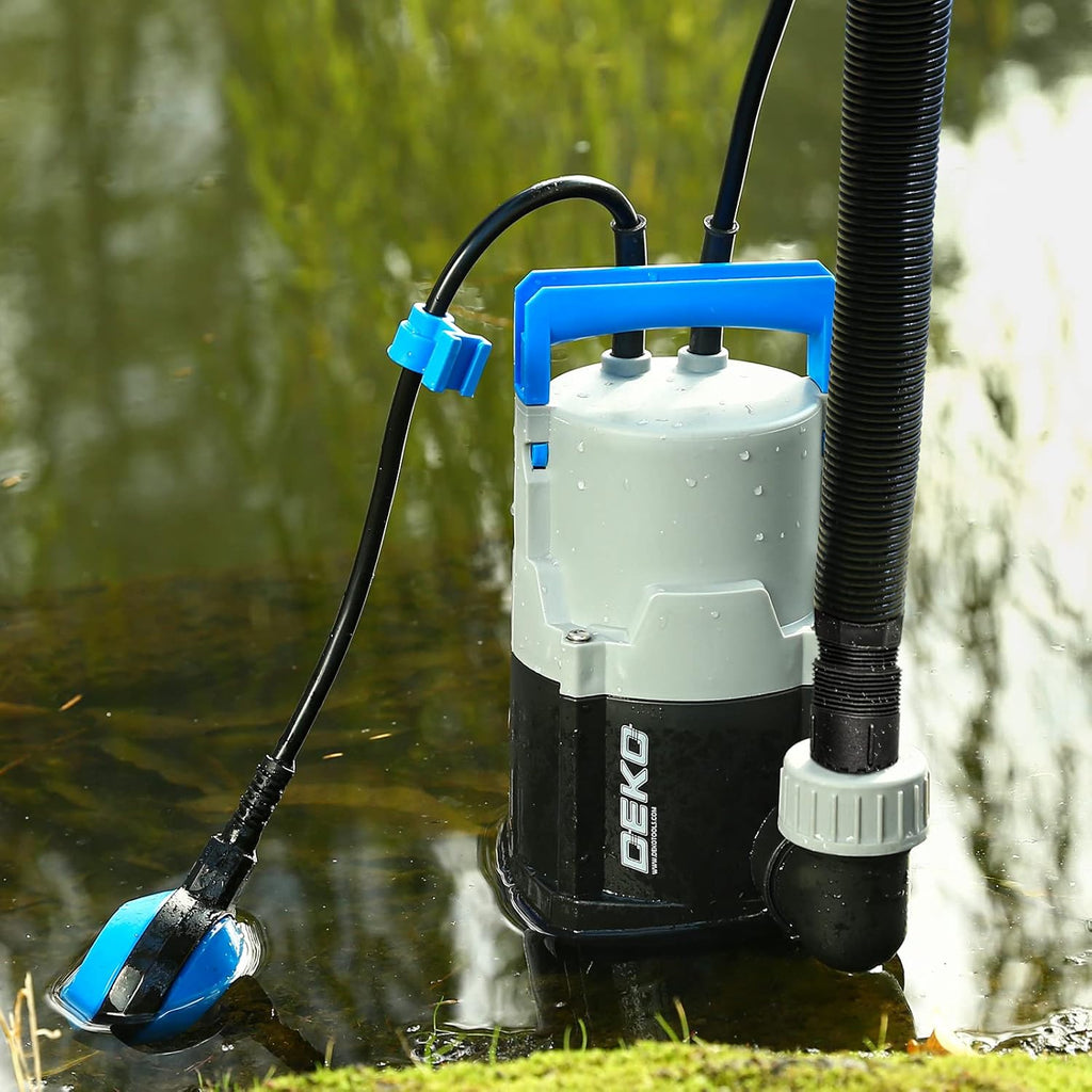 400W 1/2HP Submersible Pump 1981GPH Clean/Dirty Water Pump with Float Switch 16ft Cable Pack of 2 B725