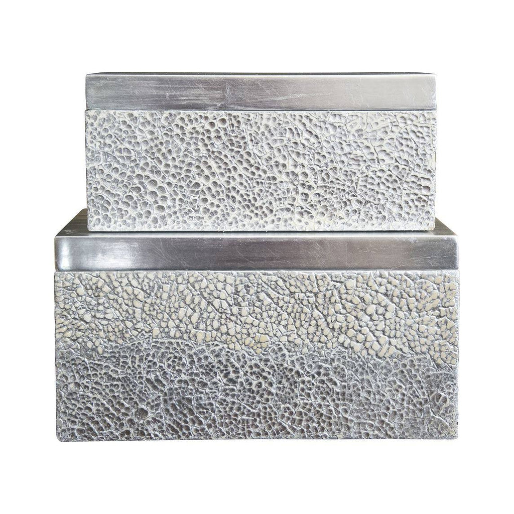 Silver Rectangular Boxes, Set of 2 K353426