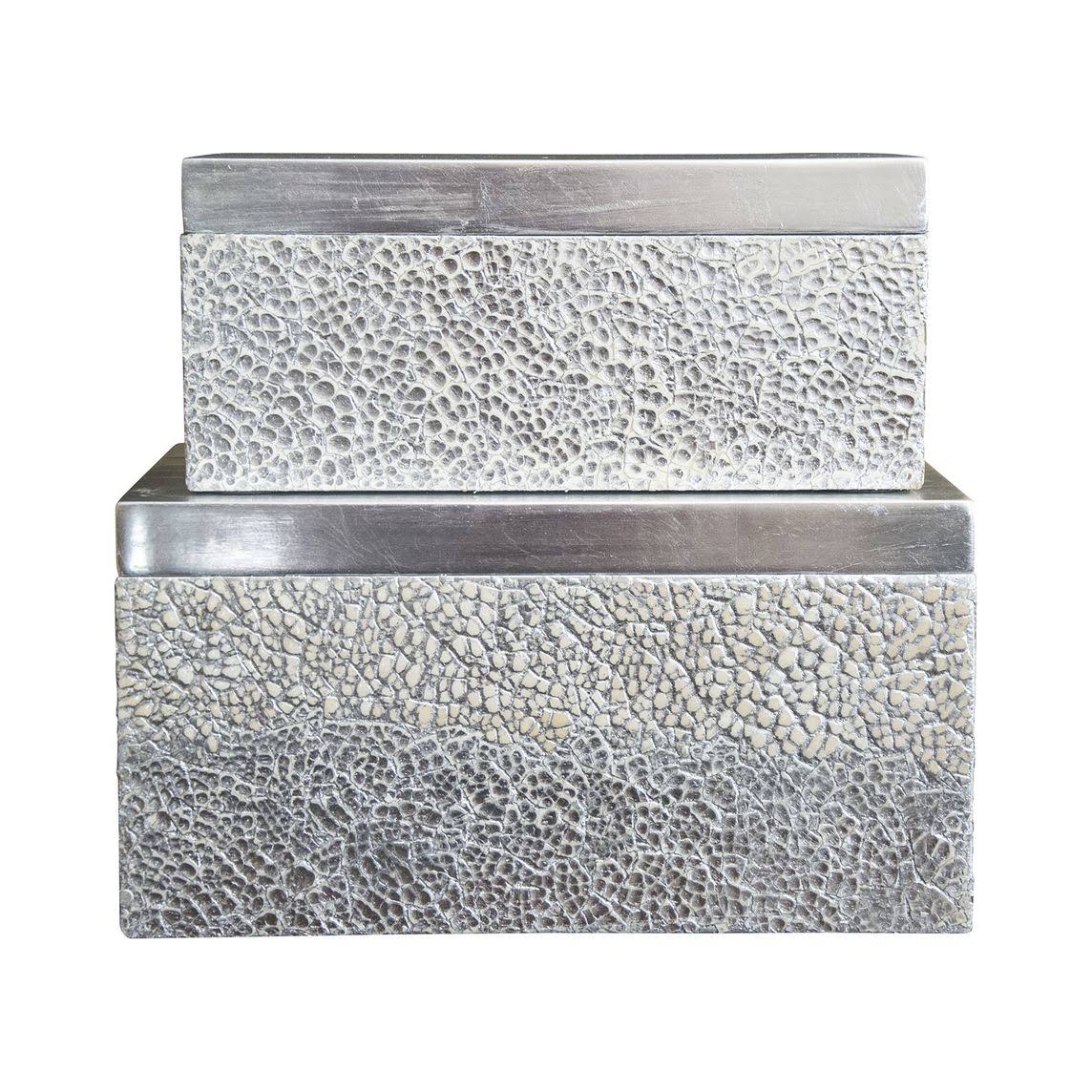 Silver Rectangular Boxes, Set of 2 K353426