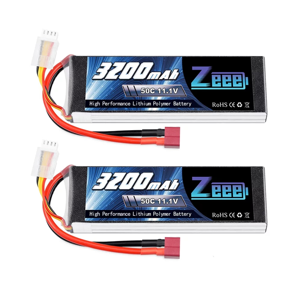 11.1V 50C 3200mAh 3S Lipo Battery 2 Pack O1876