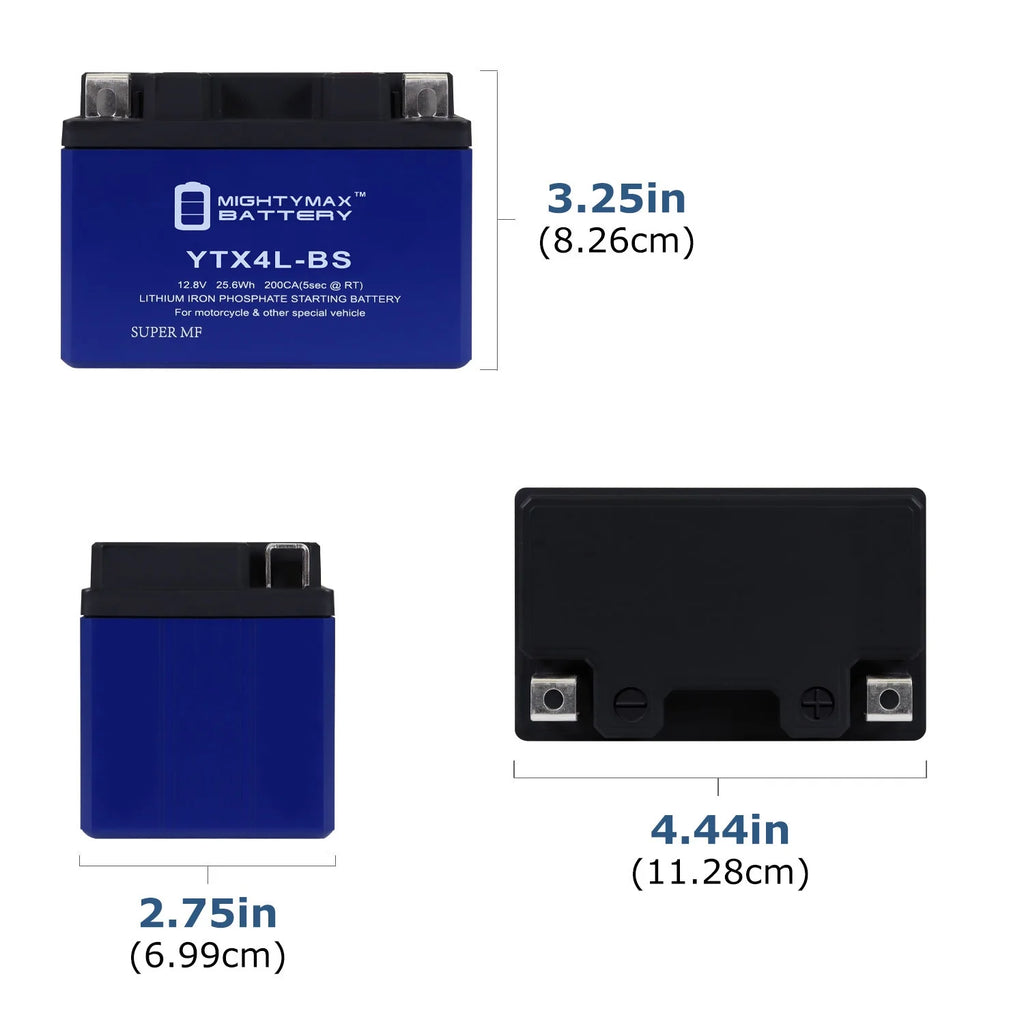 3 Pack Lithium Replacement Battery for Honda Scooters N54159