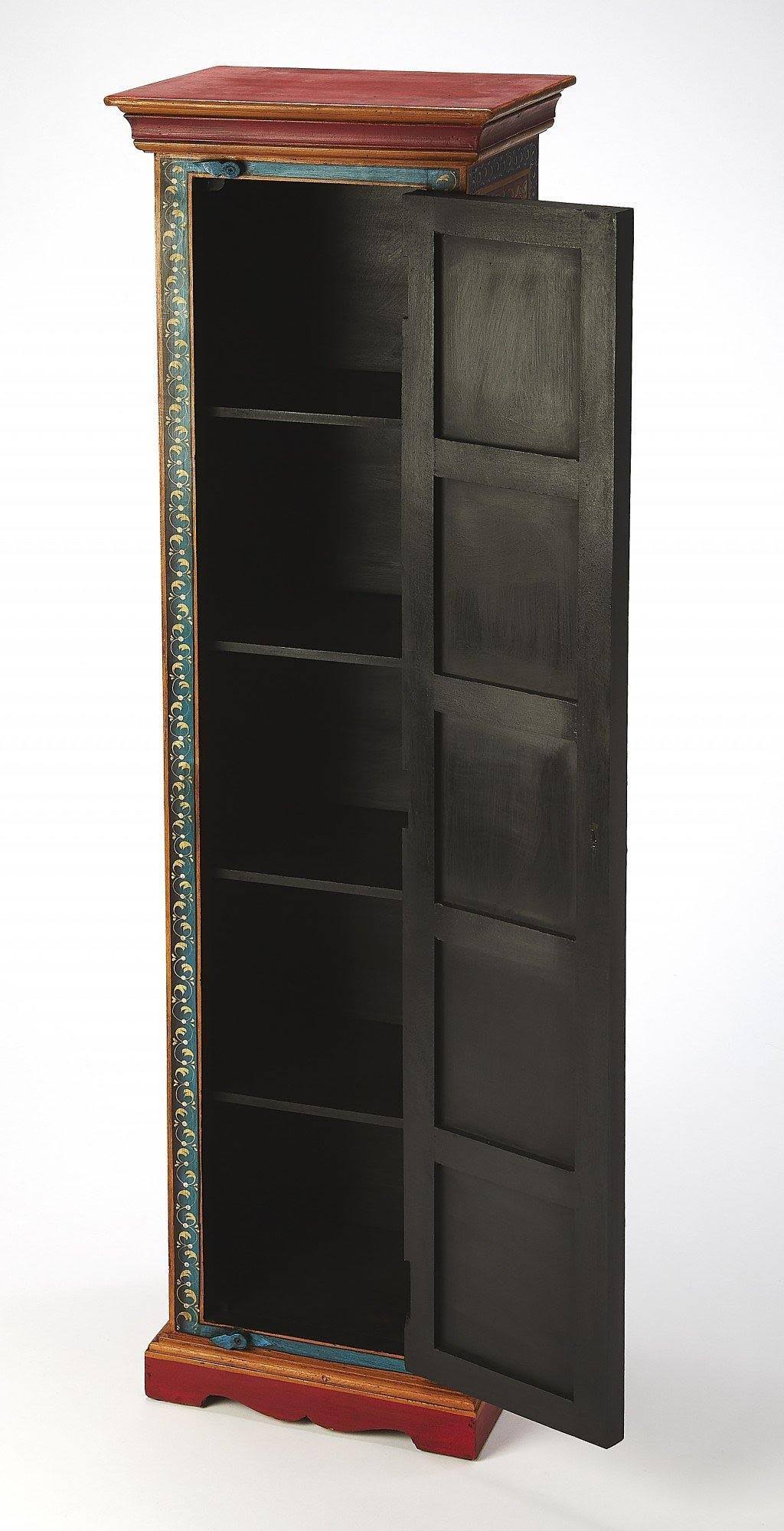 Tall Hand Painted Cabinet B557