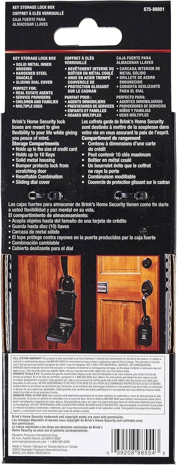Combination Lock Box with Hardened Steel Shackle Pack of 2 L7688
