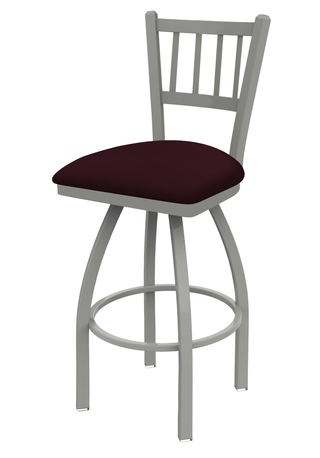 Swivel Counter Stool with Anodized Nickel Finish N730818
