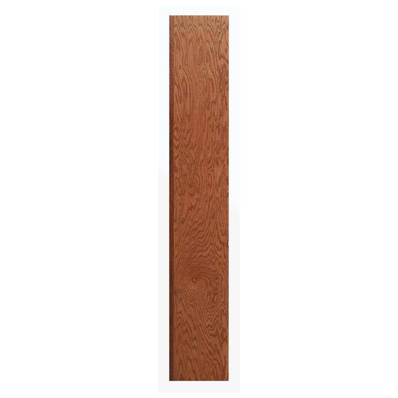 Traditional 5-Shelf Wood Bookcase in Dry Oak M951