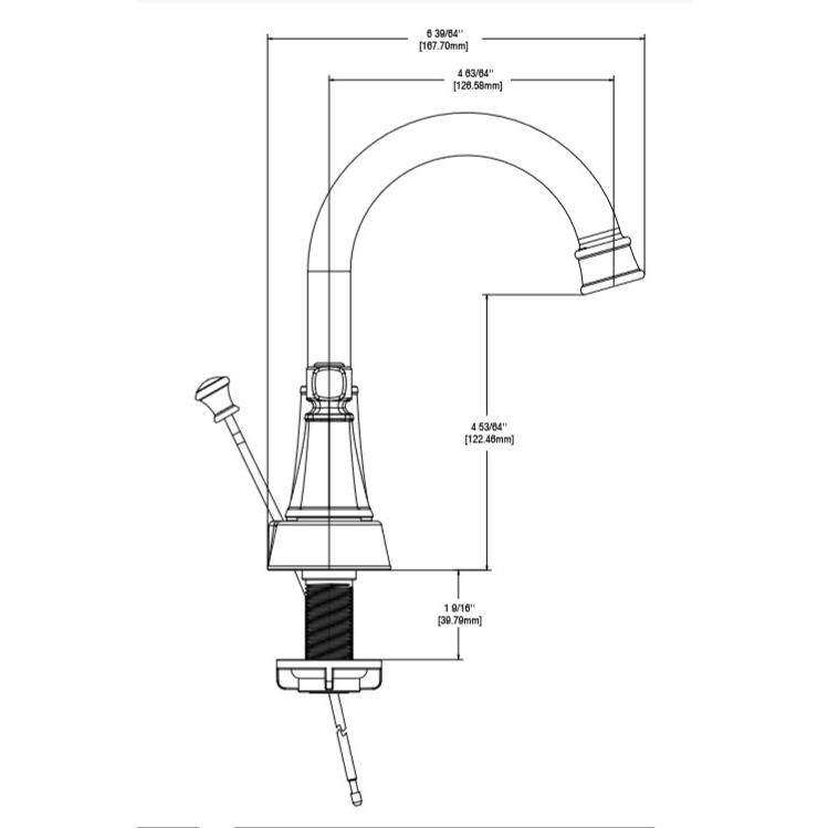 4 in. Centerset Double Handle High-Arc Bathroom Faucet in Brushed Nickel K248066