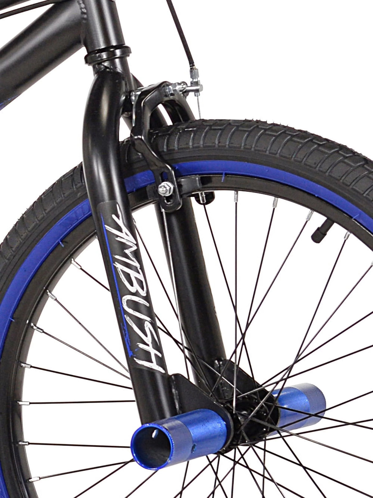 20 Boy's BMX Child Bike Black/Blue L7413