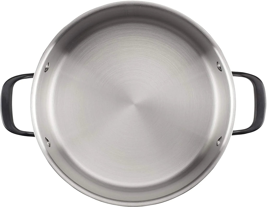 5-Ply Clad Stainless Steel Stock Pot with Lid, 8 Quart G875