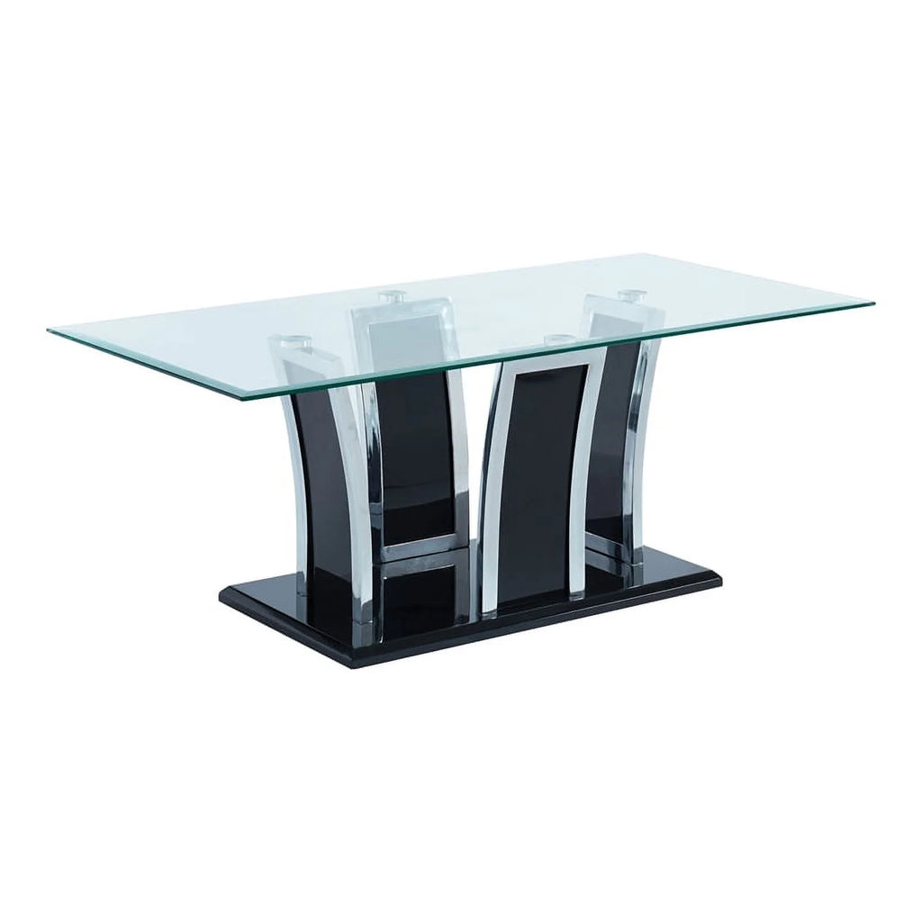 Black 3-Piece Metal Coffee Table Set G982