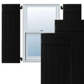 Black Composite Board-n-Batten Shutters (Per Pair) I542009