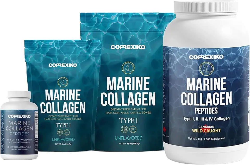 Marine Collagen Supplement Pills & Powder Bundle B267644