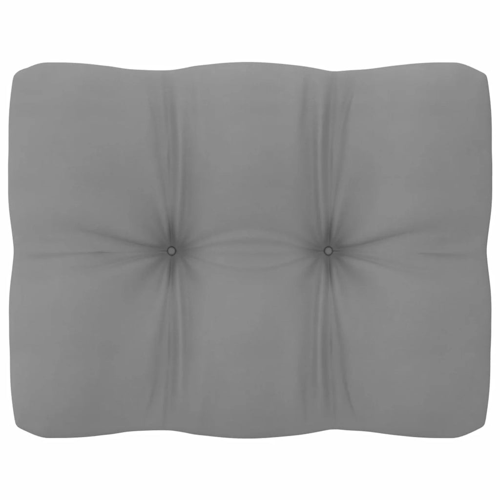 4 Piece Patio Lounge Set with Gray Cushion Pinewood Sectional Outdoor Furniture Set S616146