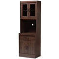 Kitchen Cabinet and Hutch in Dark Walnut R479