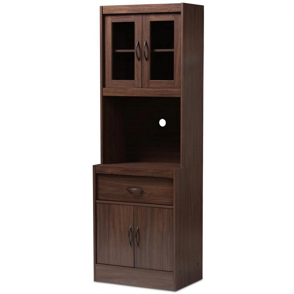 Kitchen Cabinet and Hutch in Dark Walnut R479