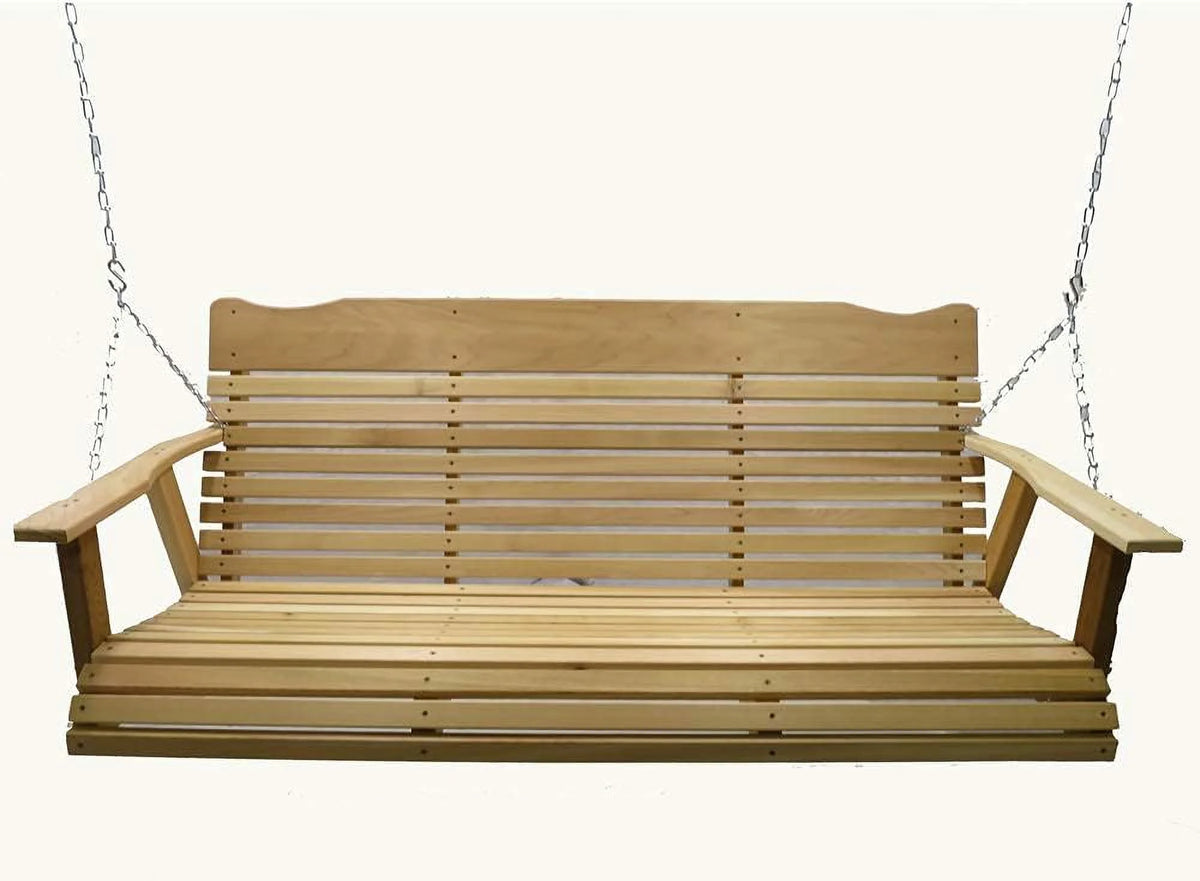 5 Foot Natural Cedar Porch Swing with Chain G58024