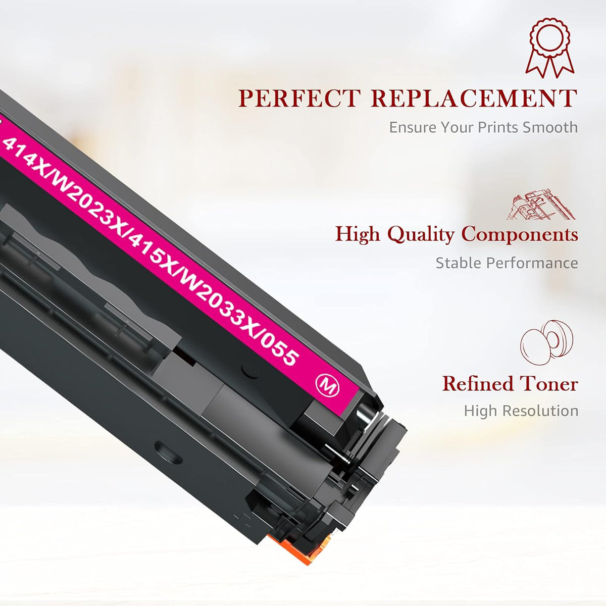 4-Pack High Yield Toner Cartridge for HP Printer O38748