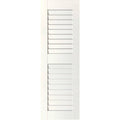 Primed Western Red Cedar Open Louvered Shutters, Per Pair N38893