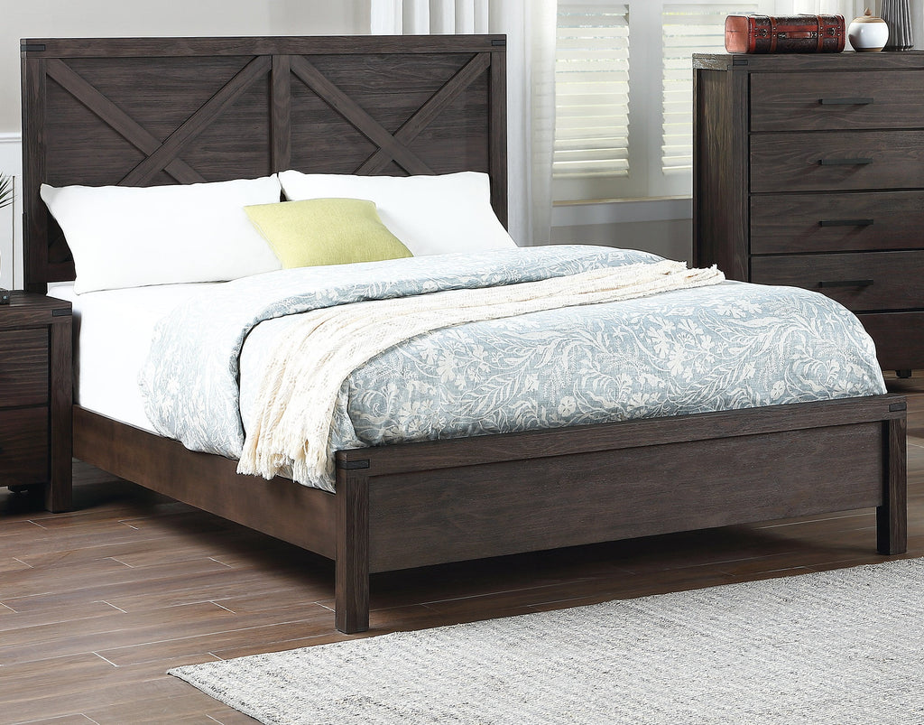Queen Size Plywood Solid Wood Bed E8286