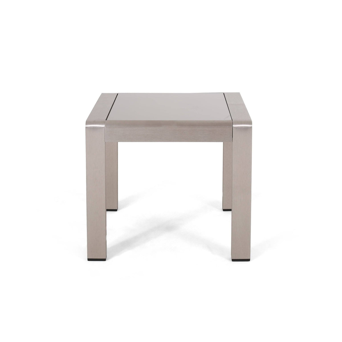 Gray Aluminum Patio Side Table D453