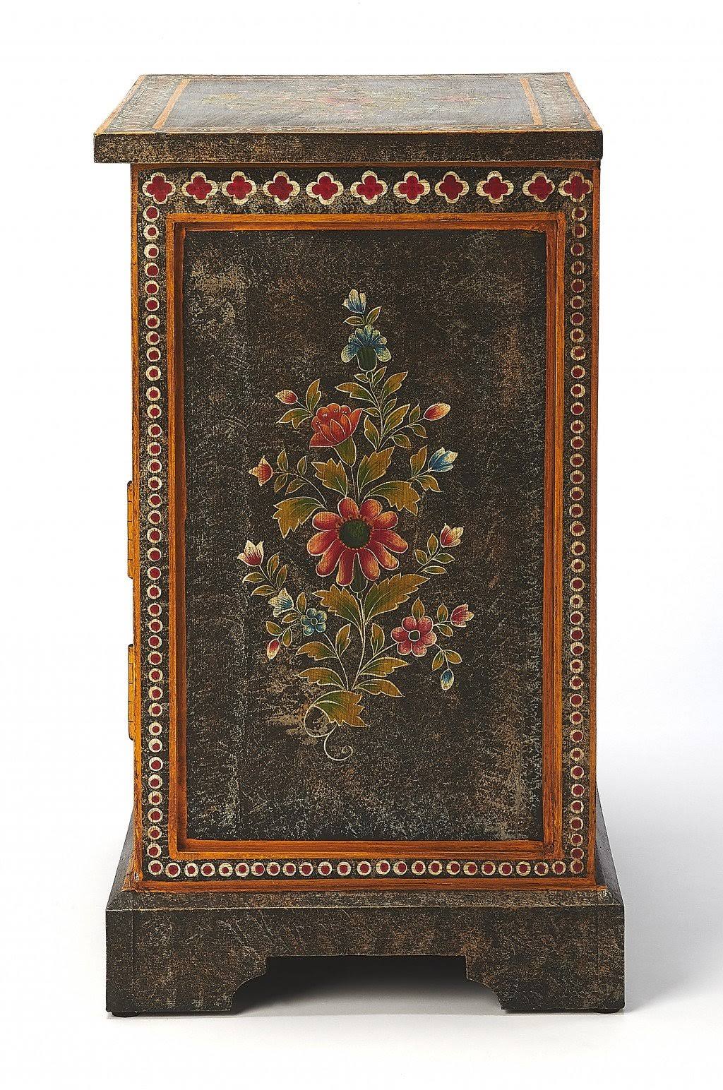 Tall Hand Painted Cabinet B557