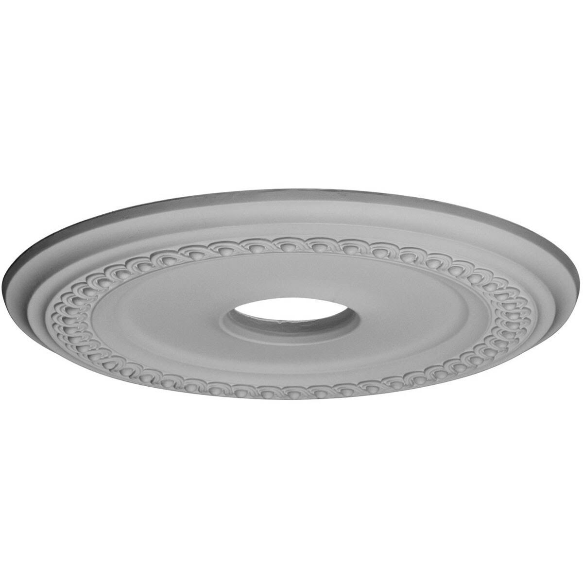 Classic Ceiling Medallion, Hand-Painted Pearl White, Beige L54855
