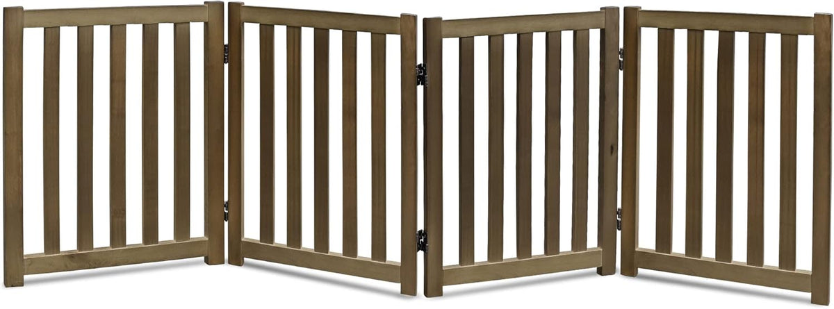 Oak Wood Foldable Pet Gate Y315