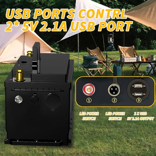 12V 100Ah LiFePO4 Battery with BMS H58178